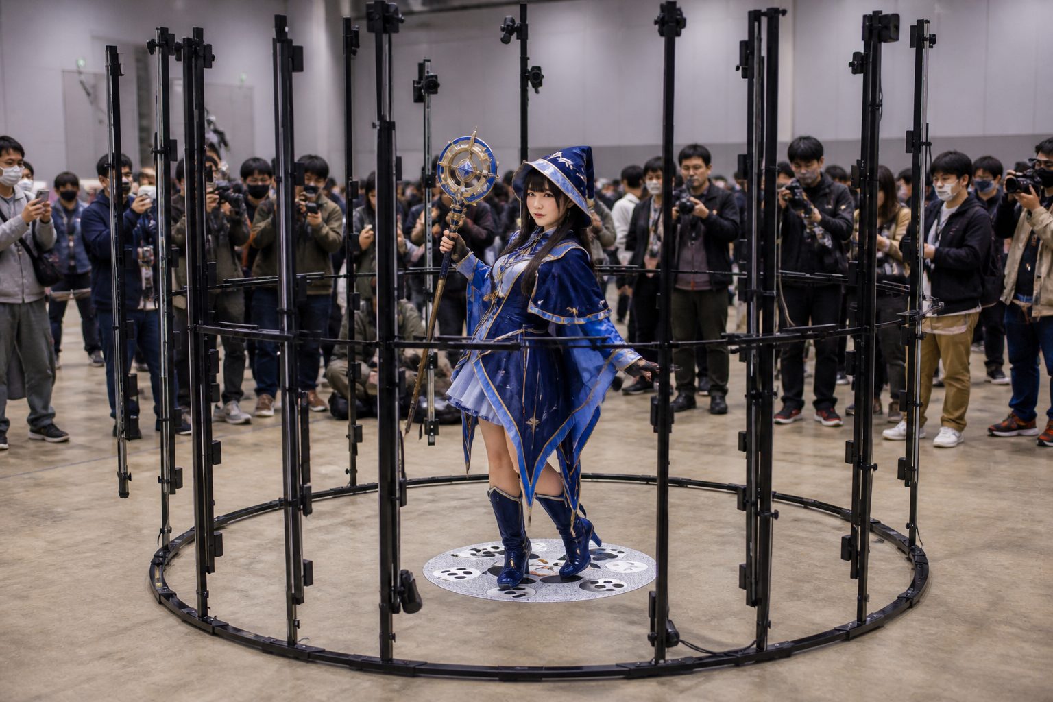 コスプレイベントでの3Dスキャン撮影（イメージ）